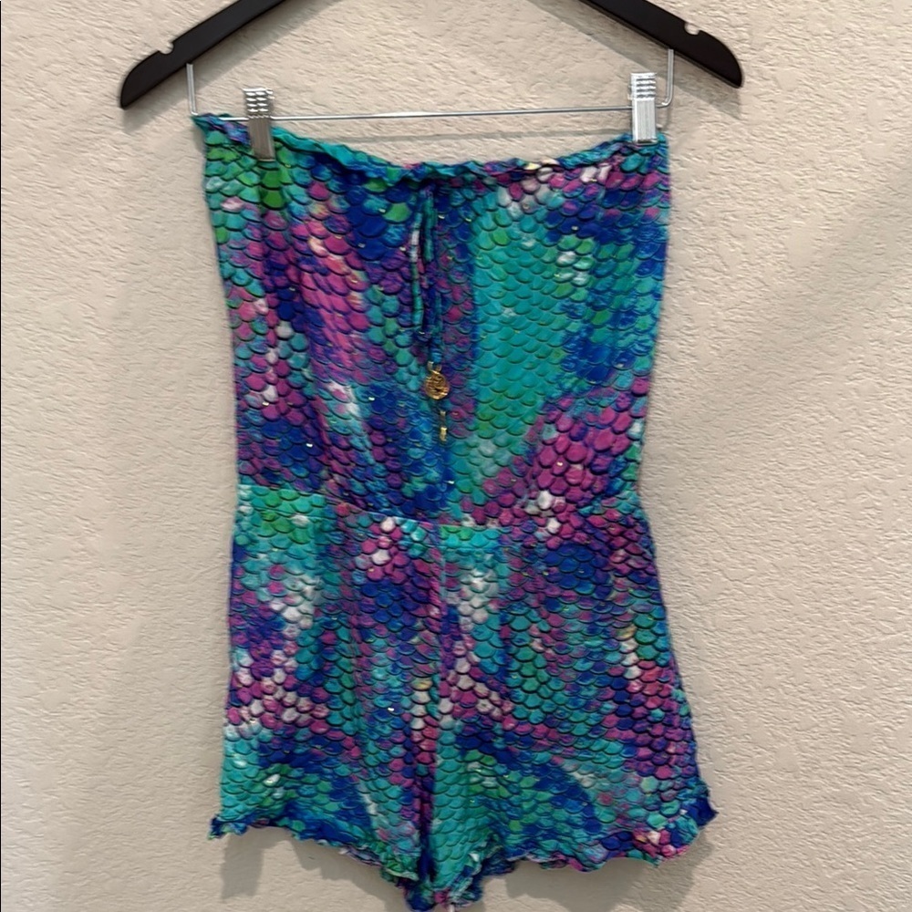 Colorful Mermaid Scale Romper size XS